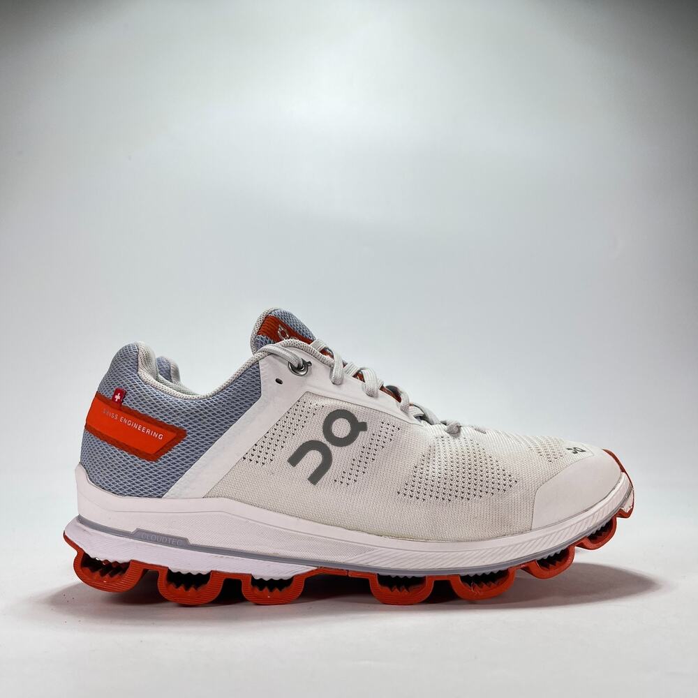On Cloudsurfer 6 White Flame Lace Up Road Running Shoes 54.99006 Women's Sz 8.5
